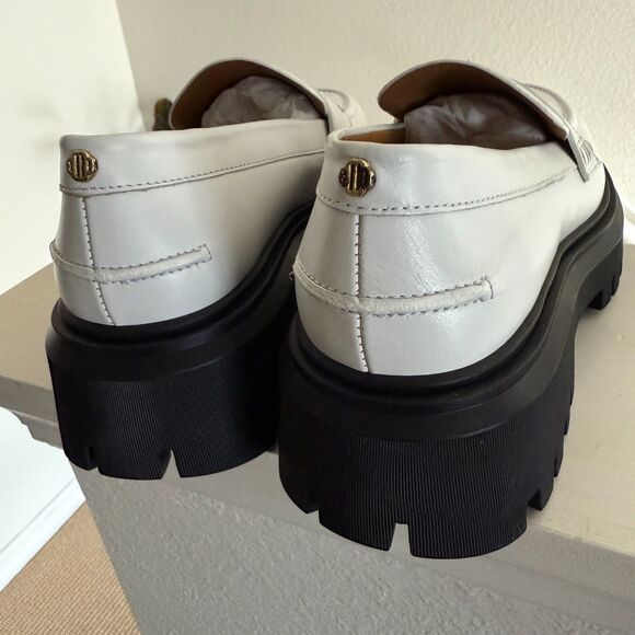 Maje Leather Platform Loafers - New - Picture 5 of 10